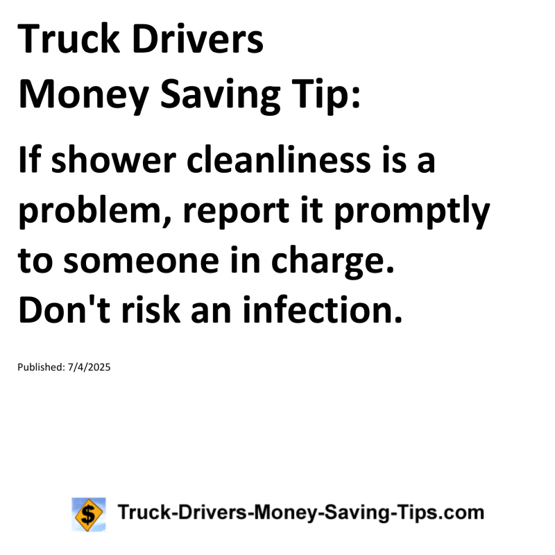 Truck Drivers Money Saving Tip for July 4, 2025