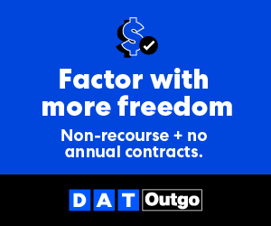Factor with more freedom. Non-recourse + no annual contracts. DAT Outgo.