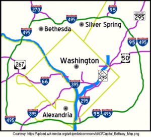 I-495 Capital Beltway Map